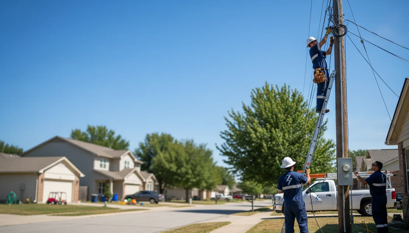 Residential electrician providing installation services in Harrisonburg, LA